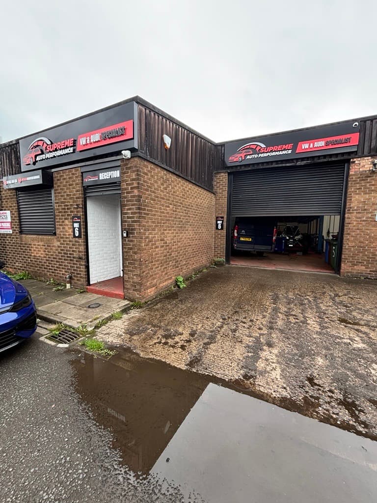 Mechanic working on a car